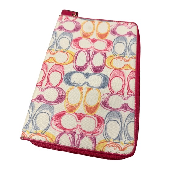 Coach Multi Color eReader/ Notepad Holder - Picture 2 of 4